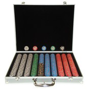1000 10g Desert Sands Casino Poker Chips w/Aluminum Case, 10-ds-1ks